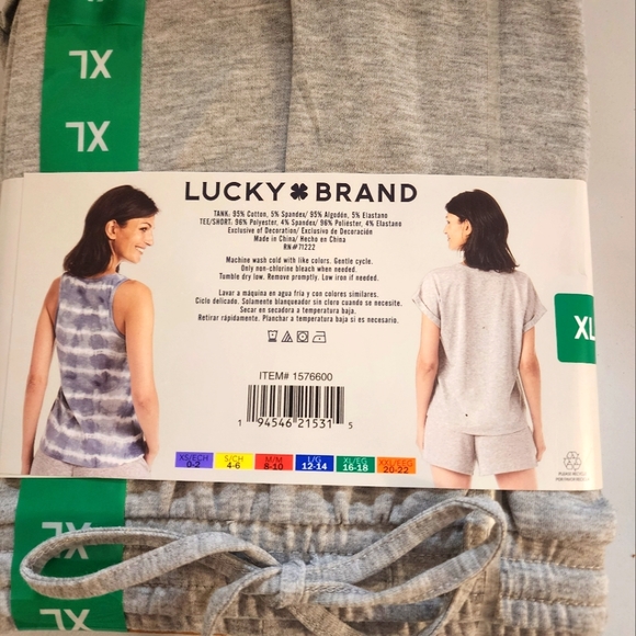 Lucky Brand Three-Piece Pajama Set NWT - Picture 6 of 7